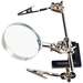 Circuit Board Holder, Magnifier w/Clips, Adjustable
